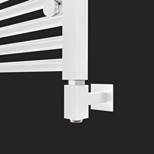 1118x500mm 500w Elektrikli Karbon Çelik Havlupan Alya Beyaz Kablo Gizlemeli