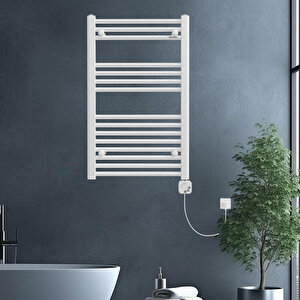800x500 300w Elektrikli Karbon Çelik Havlupan Alya Beyaz