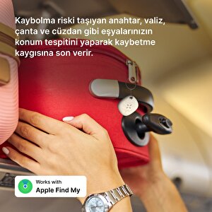 Air Tag, Aplle Find My Takip Sistemli Intelligence Ve Siri Uyumlu Takip Cihazı, Anahtar, Çanta, Bavul Ve Ios Uyumlu, Smart Tag, Beyaz X6605