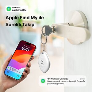 Air Tag, Aplle Find My Takip Sistemli Intelligence Ve Siri Uyumlu Takip Cihazı, Anahtar, Çanta, Bavul Ve Ios Uyumlu, Smart Tag, Beyaz X6605