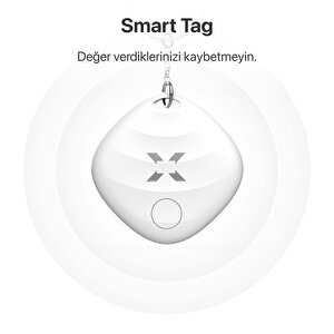 Air Tag, Aplle Find My Takip Sistemli Intelligence Ve Siri Uyumlu Takip Cihazı, Anahtar, Çanta, Bavul Ve Ios Uyumlu, Smart Tag, Beyaz X6605