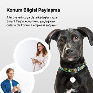 Air Tag, Akıllı Blutooth Takip Cihazı, Anahtar, Çanta, Bavul Ve Evcil Hayvan Için Kayıp Eşya Bulucu, Uzun Pil Ömürlü Ios Uyumlu, Smart Tag, Siyah X6605
