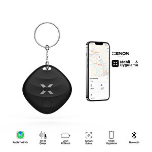Air Tag, Akıllı Blutooth Takip Cihazı, Anahtar, Çanta, Bavul Ve Evcil Hayvan Için Kayıp Eşya Bulucu, Uzun Pil Ömürlü Ios Uyumlu, Smart Tag, Siyah X6605