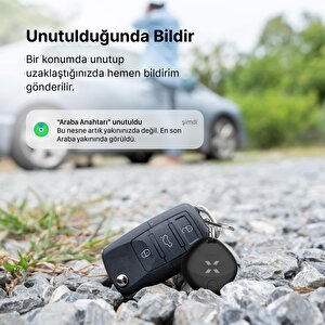 Air Tag, Akıllı Blutooth Takip Cihazı, Anahtar, Çanta, Bavul Ve Evcil Hayvan Için Kayıp Eşya Bulucu, Uzun Pil Ömürlü Ios Uyumlu, Smart Tag, Siyah X6605