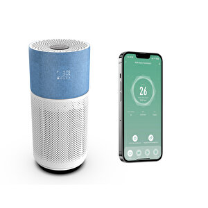 Akıllı Hava Temizleyici, Air Purifier, Mobil Uygulama Ile Denetim, 70 M2 Etkili, 3 Katmanlı Hepa13 Filtreli Hava Temizleme Cihazı, Mavi X7420