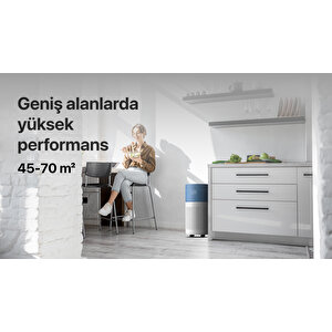 Akıllı Hava Temizleyici, Air Purifier, Mobil Uygulama Ile Denetim, 70 M2 Etkili, 3 Katmanlı Hepa13 Filtreli Hava Temizleme Cihazı, Mavi X7420
