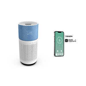 Akıllı Hava Temizleyici, Air Purifier, Mobil Uygulama Ile Denetim, 70 M2 Etkili, 3 Katmanlı Hepa13 Filtreli Hava Temizleme Cihazı, Mavi X7420