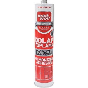 Mad Wolf Dolap Toplama Silikonu Şeffaf 400gr (30 Adet)
