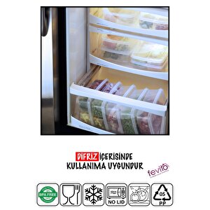 Mikrodalga Ve Difrizde Kullanılabilen Saklama Kabı Seti 4 Lu Antrasit  S-404