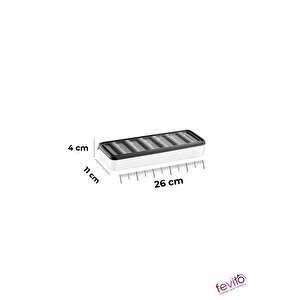 9’lu Antrasit Saklama Kabı Seti – Mikrodalga, Derin Dondurucu Uyumlu, Hava Geçirmez, Bpa’sız -  (s-400)