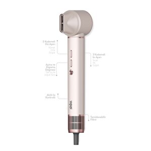 Shd-1729 Pro Airwrap Compact Multi-styler Saç Şekillendirme Seti, Çanta Hediye