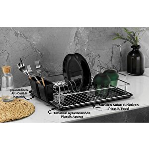 Bulaşıklık Bulaşık Sepeti Tek Katlı Tabaklık Krom Tb-01 E
