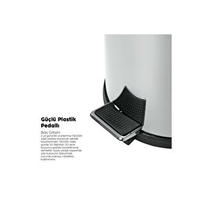 Sas Hausgerate  3 Lt Krom Pedallı Çöp Kovası