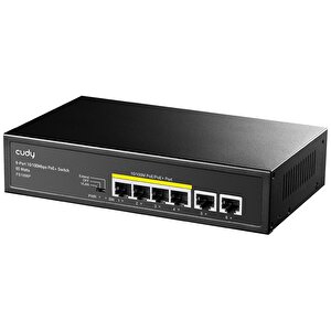 Fs1006p 250m 60w Poe+ 6 Port 10/100mbps Megabit Metal Switch