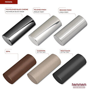 953x500mm Patara Parlak Paslanmaz Çelik Tasarım Havlupan 9 Borulu 10 Yıl Garantili