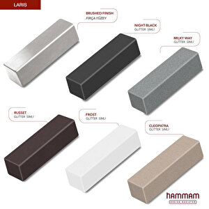 600x600mm Laris Milky Way Simli Gri Havlupan