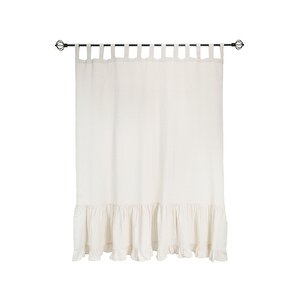 Naturel Perde Rustik Pileli Vintage 300x185 Cm 300x185 cm