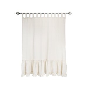Naturel Perde Rustik Pileli Vintage 240x185 Cm 240x185 cm