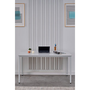 Çalışma Masası 140x80x75 Cm Gri Gri