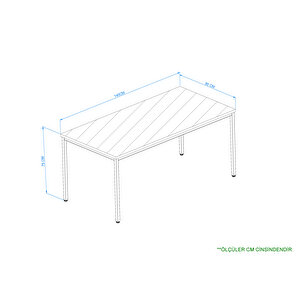 Arpelia Çalışma Masası 140x80x75 Cm Atlantik Çam