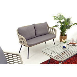 Aura İki̇li̇ Bahçe Balkon Takimi 2+1+1+masa