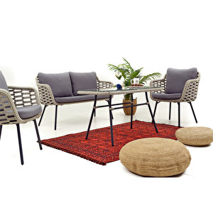 Aura İki̇li̇ Bahçe Balkon Takimi 2+1+1+masa