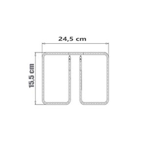 Korkmaz Tost Makinası Rezistansı 115 V 900 Watt 24,5cm X 15,5cm Uyumlu