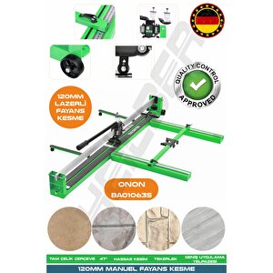 Yeni̇ Nesi̇l Green 120cm Lazerli̇ Yağli Çi̇ft Sürgülü Hassas Kesi̇m Metreli̇ Serami̇k Fayans Grani̇t Kesme Maki̇nesi̇