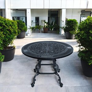 Q100 Alüminyum Döküm Yuvarlak Bahçe Ve Balkon Masası