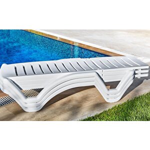 Sy2537 Beyaz Elite Şezlong
