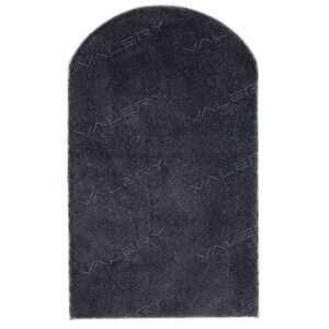 Yıkanabilir Peluş Seccade Overloklu Namazlık Antrasit 60x100 cm