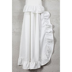 Poli Perde Çift Kanat Dikey Fırfırlı