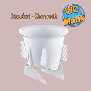 Wc Matik Koku Ve Haşere Önleyici Alaturka Tuvalet Kapağı Plastik Beyaz Renk Gider Kapak