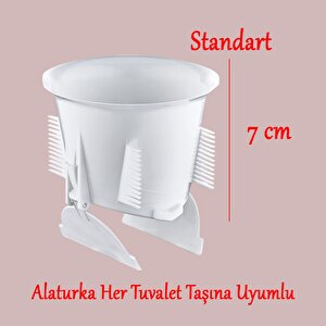Wc Matik Koku Ve Haşere Önleyici Alaturka Tuvalet Kapağı Plastik Beyaz Renk Gider Kapak