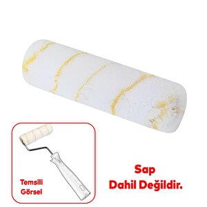 Saten Kalorifer Parmak Rulo Yedeği 10 Cm Boya İç Cephe Dış Cephe Ev Yağlı Silikonlu Boyama 1 Adet