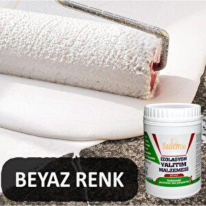 İzolasyon Yalıtım Malzemesi 1 Kg Beyaz Renk Su Sızdırmaz Elastik Boyanabilir Rutubet Nem Yalıtımı