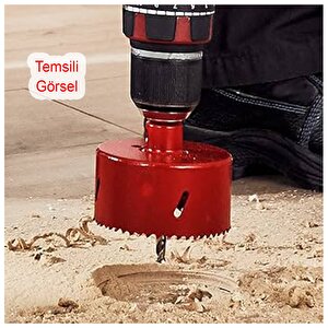 Metal Sds Plus Panç Ø 98 Mm Çap 9.8 Cm Delik Oyuk Açma Delme Hss Bi Metal Testeresi Adaptör Uç