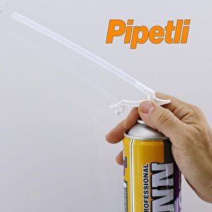 Montaj Köpüğü Pipetli Profesyonel Dolgu İzolasyon Poliüretan Köpük Kapı Pencere Duvar Yalıtım 750 Ml