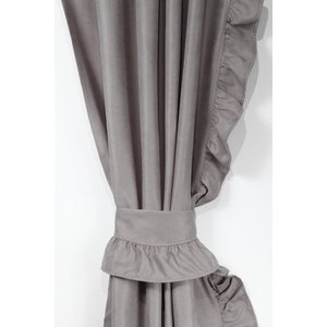 Poli Perde Çift Kanat Dikey Fırfırlı 80x140 cm