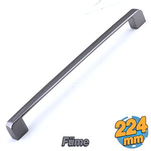 Gölcük 224 Mm- ( 22.4 Cm ) Füme Mobilya Mutfak Dolap Çekmece Dolabı Kapak Metal Kulpu Kulbu Kulpları
