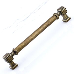 Talas Antik Sarı Eskitme Metal 160 Mm Mobilya Mutfak Çekmece Dolap Kulpu Kulbu Kulpları 16 Cm