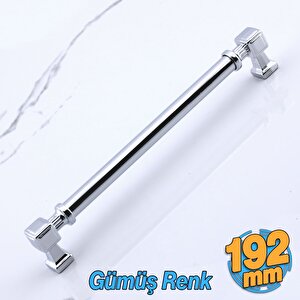 Talas Metal Gümüş Krom Renk Kulp 192 Mm Mobilya Çekmece Mutfak Dolabı Dolap Kulpları Kulb 19.2 Cm