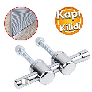 Kapı Emniyet Aparatı Paslanmaz Çelik Metal İşyeri Garaj Kapısı Kepenk Sarmal Kapı Kilidi Kilitleme
