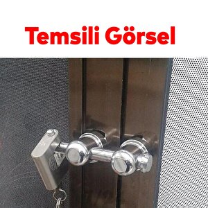 Kapı Emniyet Aparatı Paslanmaz Çelik Metal İşyeri Garaj Kapısı Kepenk Sarmal Kapı Kilidi Kilitleme