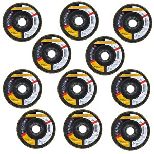 Avuç İçi Taşlama Flap Disk Zımpara Çapı 115 Mm 60 Kum Zımparalama Taşı Göbek 22 Mm 10 Adet