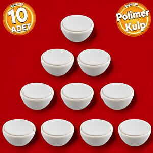 Piyano Polimer Düğme Kulp İçbükey Mat Aytaşı Dolap Mobilya Mutfak Dolabı Çekmece Kulpu Kulbu 10 Adet