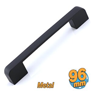 Radus Siyah Metal Kulp 96 Mm -9.6 Cm Mobilya Çekmece Mutfak Dolabı Dolap Kulpları Kulbu Kulpu