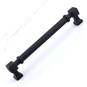Talas Siyah Renk Metal Kulp 160 Mm Mutfak Dolap Çekmece Mobilya Dolabı Kapak Kulpları Kulb 16 Cm