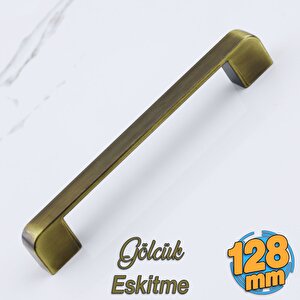 Gölcük Metal Antik Sarı Kulp 128 Mm Mobilya Çekmece Mutfak Dolabı Dolap Kapak Kulpları Kulb Kulpu