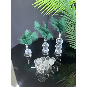 Cascade Dekoratif Gümüş Tüylük Ve Üzüm Krem